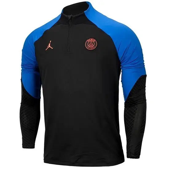 [BUNJANG] Paris Saint-Germain PSG Jordan Drill Top Black/Blue (22-23 Season) / 22-23 PSG 파리 조던 드릴탑 블랙/블루