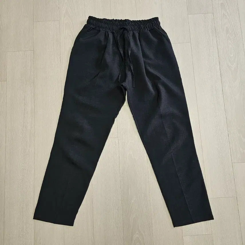 [BUNJANG] Black Banding Slim Fit Pants / 검정색 밴딩 슬림핏 바지