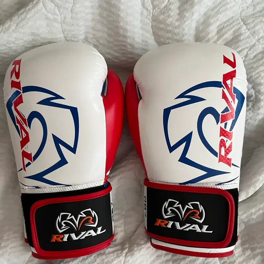 [BUNJANG] Rival Boxing Gloves White Red / 라이벌 복싱 글러브 화이트 레드