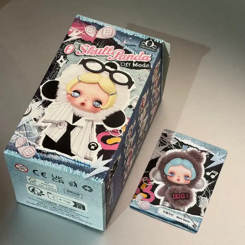 [BUNJANG] Pop Mart Skullpanda Off Mode Slow Down Keyring / [당일발송] 팝마트 스컬판다 off 모드 - Slow Down 슬로우 다운