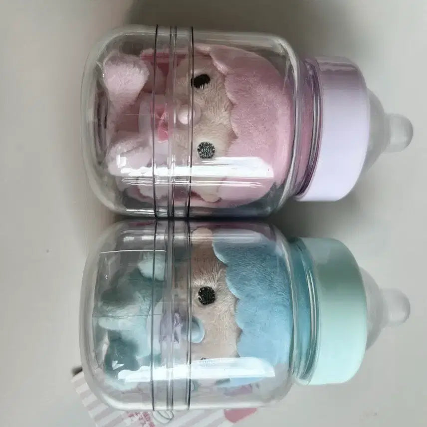 [BUNJANG] Sanrio Little Twin Stars Kiki & Lala Bottle Plush Charm Bundle / 산리오 리틀트윈스타 일괄 젖병 인형 키링 키키라라 고전 소품