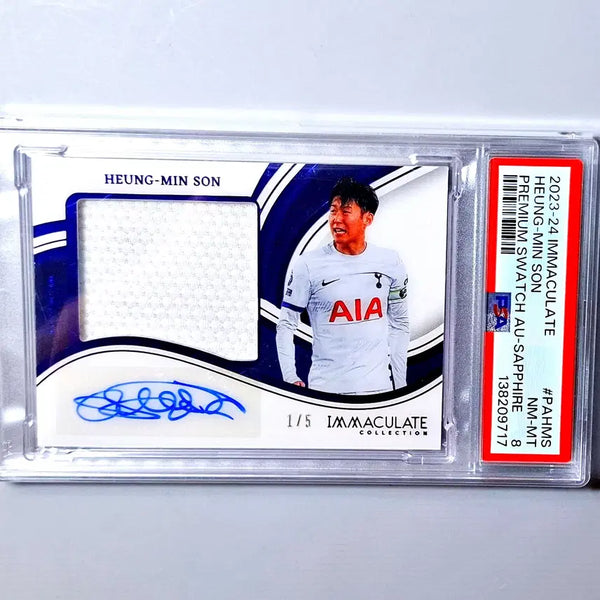 [BUNJANG] Son Heung-min 2023-24 Immaculate Limited Edition 5 Jersey Autographed Card / 손흥민 5한정 저지오토 친필싸인 2023-24 이마큘레이트