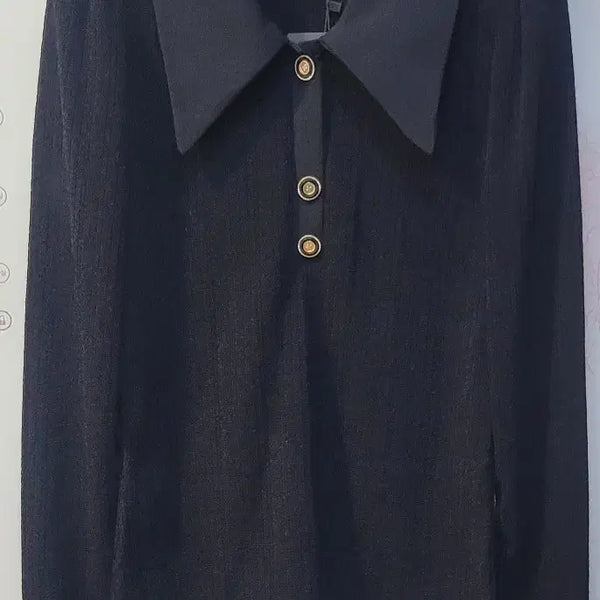 [BUNJANG] ECCOSI Black Button Detail Blouse (New) / ECCOSI 블라우스 블랙(새상품 미사용)