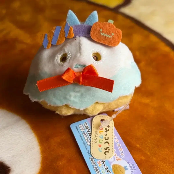 [BUNJANG] Sumikko Gurashi Halloween Tenori Plush Toy - Ajifurai Fuji Ghost Costume (New) / 스밋코 할로윈 테노리 인형 아지후라이 - 후지산 유령옷 (새상품)