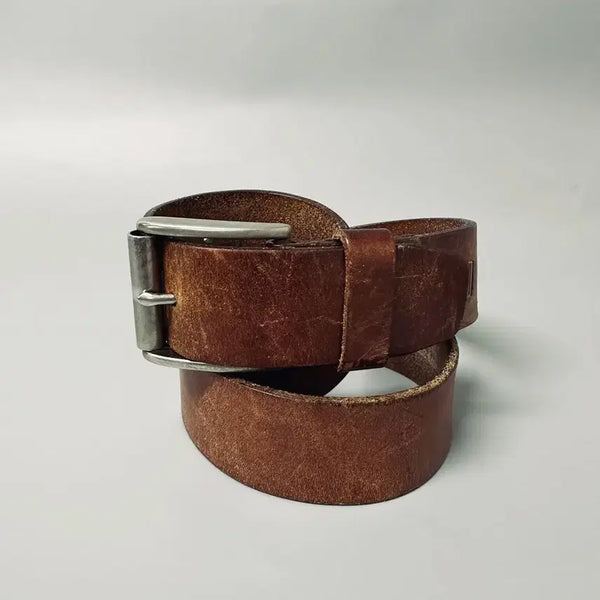 [BUNJANG] Fossil Brown Leather Belt / 파슬 FOSSIL 브라운 가죽 레더 벨트 허리띠