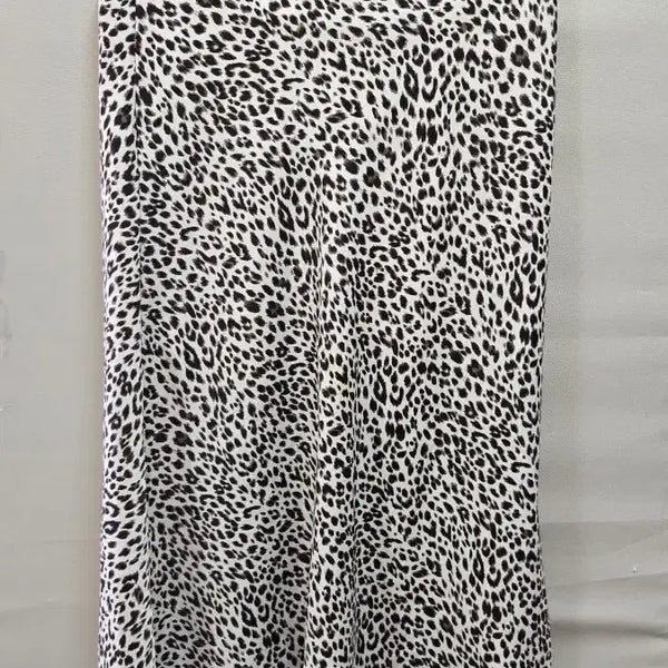 [BUNJANG] Leopard Pattern Long Skirt (Size 55) / 레오파드 패턴 롱 스커트55