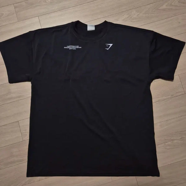 [BUNJANG] Gymshark Oversized T-Shirt Black / 짐샤크 오버사이즈 티셔츠