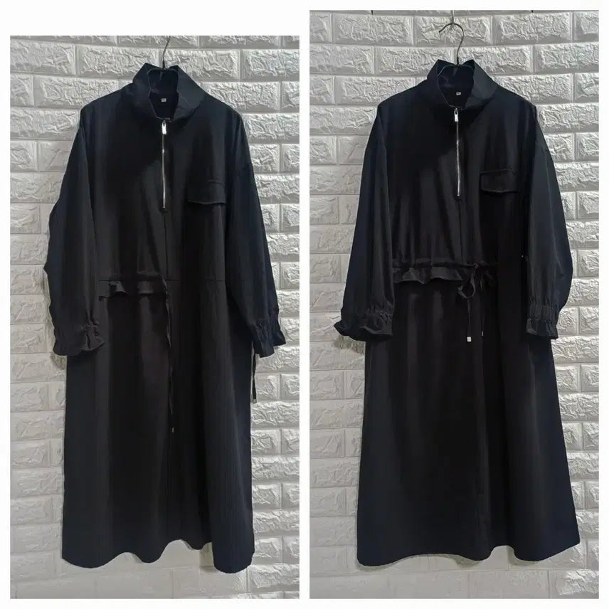 [BUNJANG] Black Asymmetric Crinkle Dress / 88.블랙 언발 바스락원피스