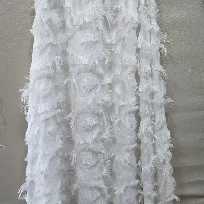 [BUNJANG] White Feather Midi Skirt / 화이트 깃털 스커트66