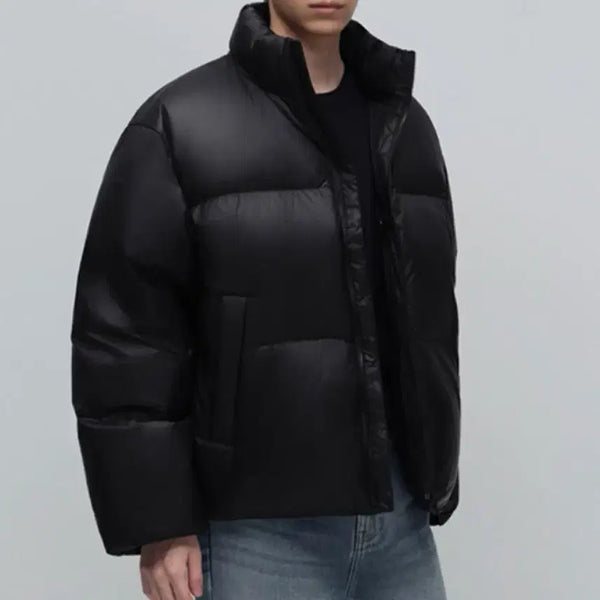 [BUNJANG] Musinsa Standard Ripstop Down Puffer Short Padding Jacket Black L / 무신사스탠다드 립스탑 다운 푸퍼 숏 패딩 재킷 블랙 L사이즈