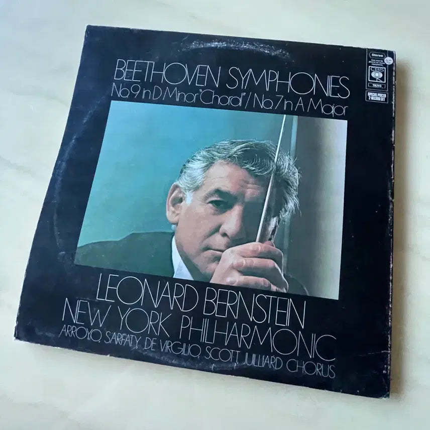 [BUNJANG] Leonard Bernstein New York Philharmonic Beethoven Symphony No. 9 & No. 7 1st Edition 2LP Set / 초판)베토벤교향곡 9번 & 7번 레너드 번스타인 뉴욕 필하모닉