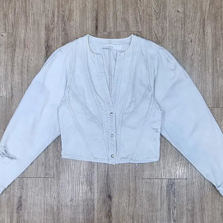 [BUNJANG] IRO Distressed Washed Denim Jacket S / IRO 이로 디스트로이드 워싱 데님 자켓 S _ 여성