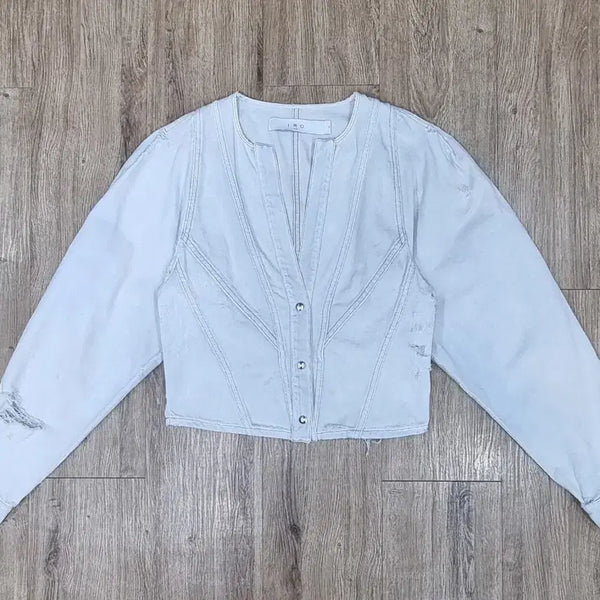 [BUNJANG] IRO Distressed Washed Denim Jacket S / IRO 이로 디스트로이드 워싱 데님 자켓 S _ 여성