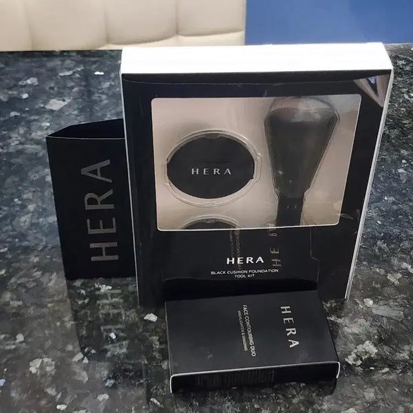 [BUNJANG] Hera Contouring Duo & Foundation Brush Set / 헤라 컨투어링 듀오 & 헤라 파데 브러쉬