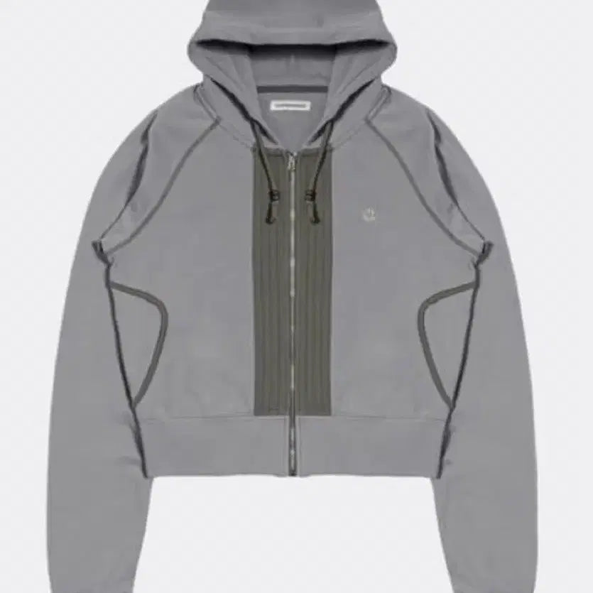 [BUNJANG] Smart Urban Usefull Puckering Hoodie Zip-up Grey / 스마트어반유즈풀 퍼커링 후드집업 그레이