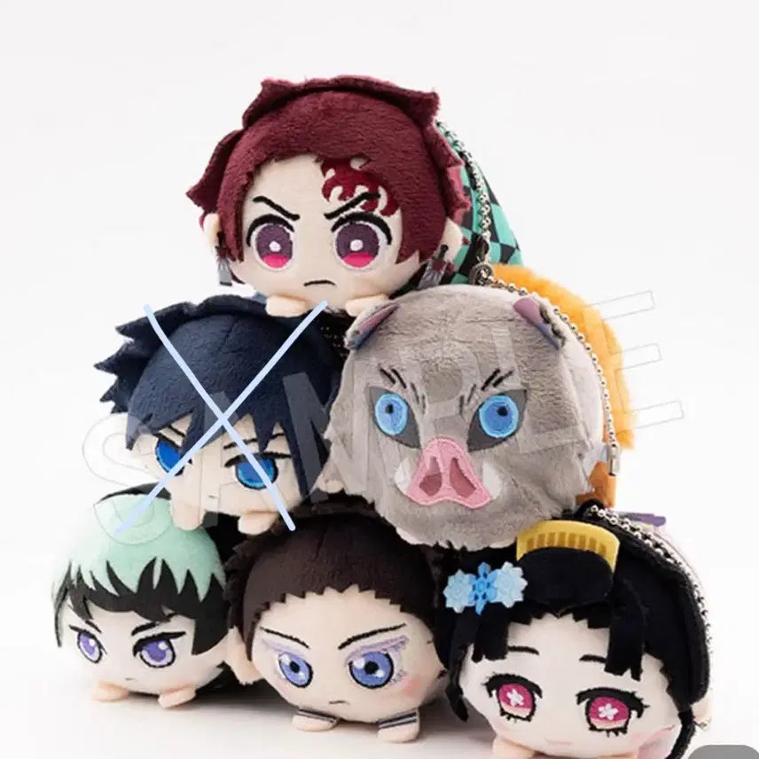 [BUNJANG] Demon Slayer Mochi Kororin Bundle (Sanemi Shinazugawa, Giyu Tomioka, Yushiro, Tanjiro Kamado, Inosuke Hashibira) / 귀멸의칼날 모찌코로링 일괄(하쿠지 코유키 유시로 탄지로 이노스케)