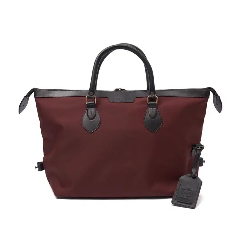 [BUNJANG] Tusting Explorer Merlot Nylon Tote Bag with Black Trim (Small) / Tusting 터스팅 토트백 가방 랜덤워크 나이스네스 엘엘빈
