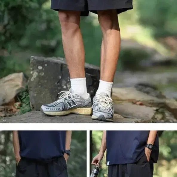 [BUNJANG] Mountain Unisex Shorts (2-Pack) / 1+1 마운틴 남녀공용 반바지