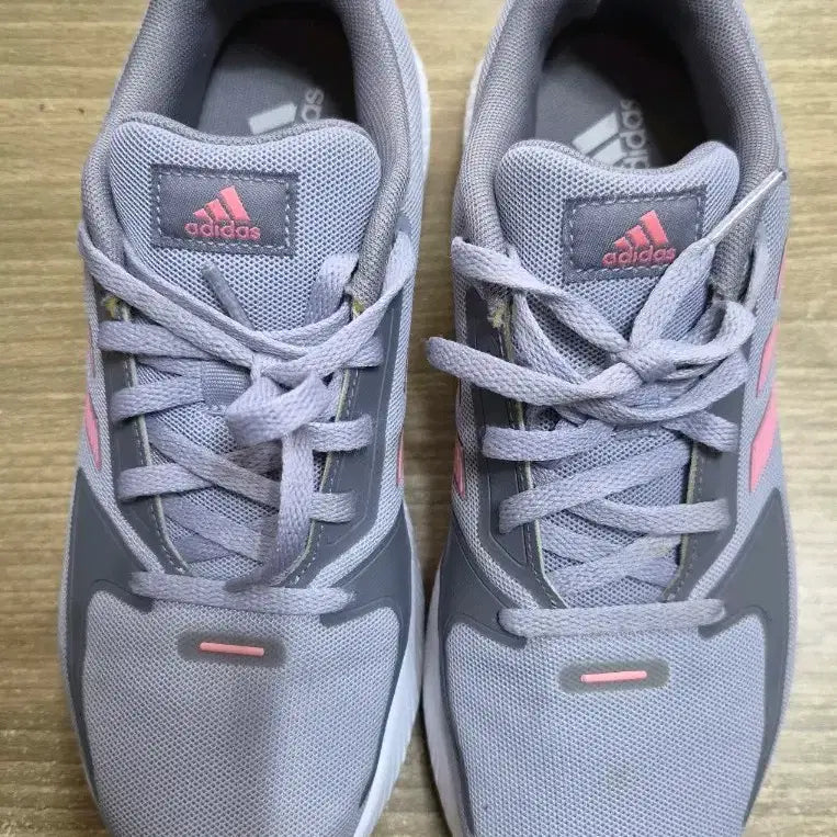 [BUNJANG] Adidas Grey Pink Women's Sneakers / 아디다스 운동화 그레이 핑크