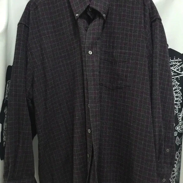[BUNJANG] Our Legacy Borrowed Check Shirt Purple Size 48 / 아워레가시 버로우드 체크 셔츠 퍼플 48사이즈
