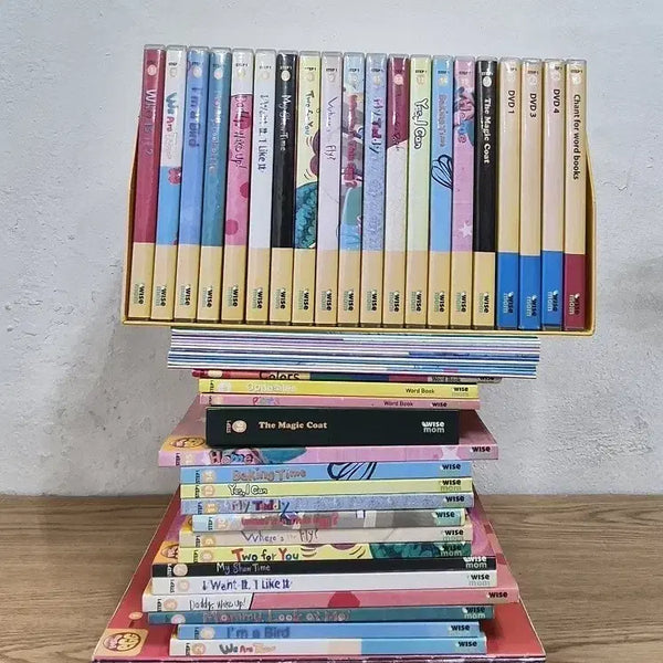 [BUNJANG] Wise Mom English Egg Step 1 DVD Set and Books / 와이즈맘 잉그리쉬에그 스텝1단계 영어 DVD 세트 및 도서