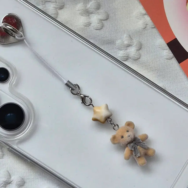[BUNJANG] Bear Charm Beaded Keychain / 곰돌이 키링 비즈키링