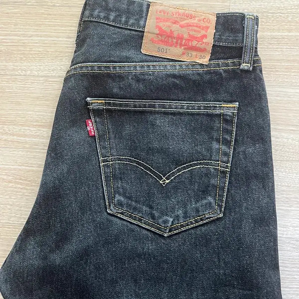[BUNJANG] Levi's 501 Black Denim Jeans W33 L30 / 리바이스 501 흑청 W33 L30