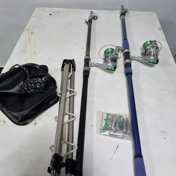 [BUNJANG] Black Hole Surf Casting Rod & Reel Set / 원투낚시대 세트