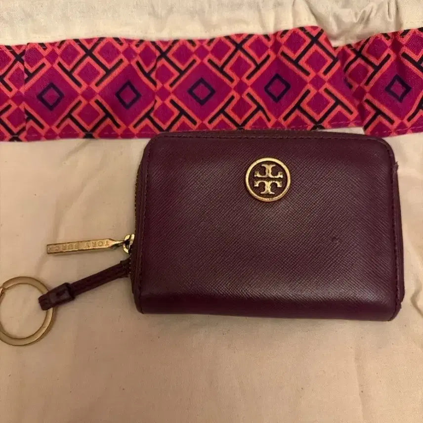 [BUNJANG] Tory Burch Card Holder Burgundy / 토리버치 카드지갑 버건디