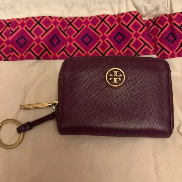 [BUNJANG] Tory Burch Card Holder Burgundy / 토리버치 카드지갑 버건디