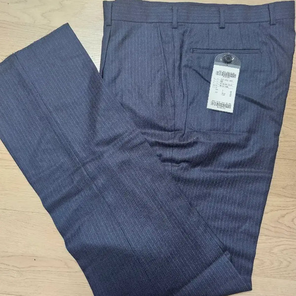 [BUNJANG] Men's Silk Blend Suit Pants Navy 92cm / 남성 정장 바지 실크혼방 네이비 92cm 춘추복 새상품