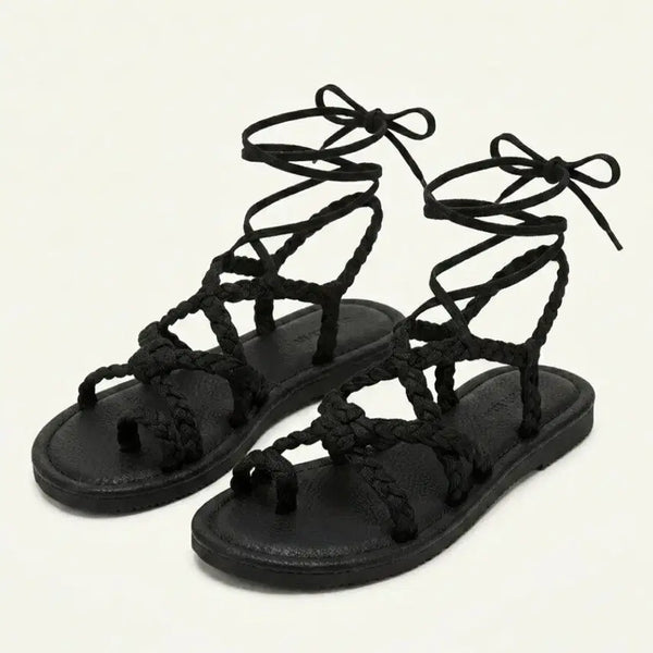 [BUNJANG] Dengslab Strap Sandals Black Size 250 / 댕스랩 스트랩 샌들 250