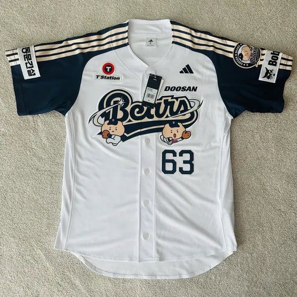 [BUNJANG] Doosan Bears Authentic Mang Ggom Baseball Jersey Kim Taek-yeon Player Marked / 두산베어스 유니폼 (어센틱 망곰 유니폼 김택연 선수 마킹)
