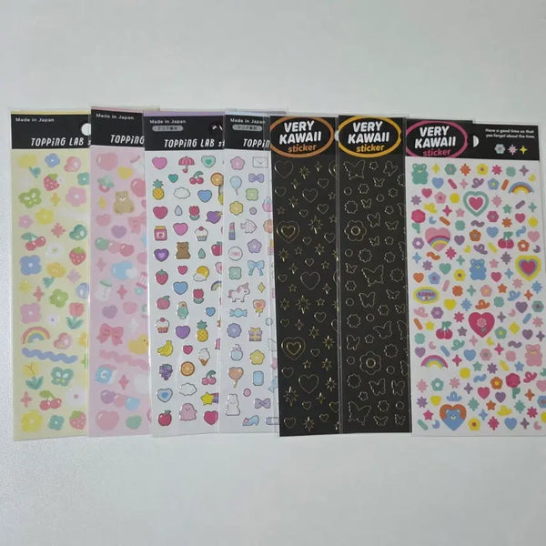 [BUNJANG] Kawaii Sticker 7-Set / 카와이 스티커 7종 세트