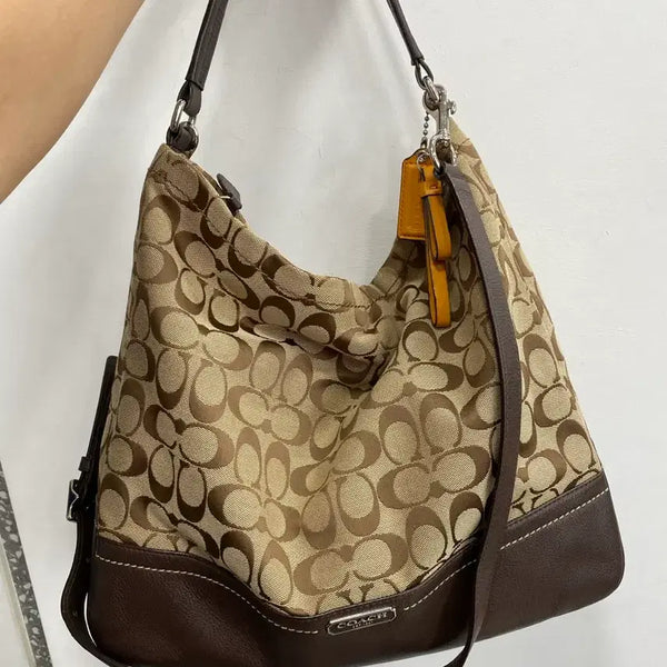 [BUNJANG] Vintage Old Coach Signature Park Hobo Bag 2-Way / [free/대장급] 유일매물 빈티지 올드 코치 시그니처 파크 호보백 2way