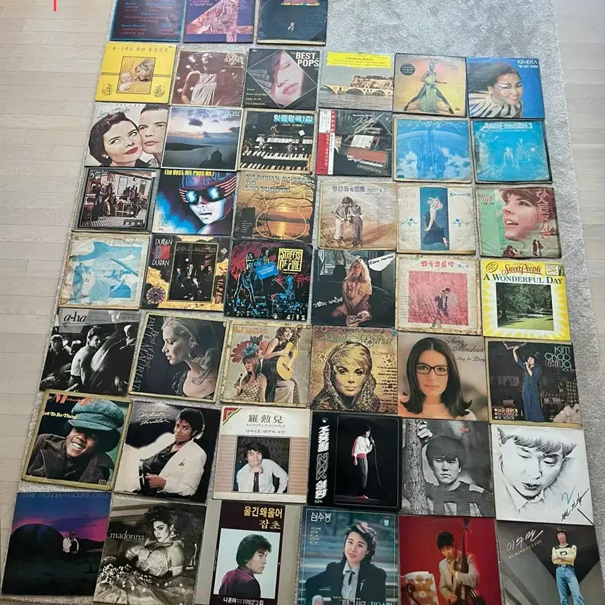 [BUNJANG] Various Artists 85 LP Records Bundle (Pop & Korean Classics) / LP 레코드 85장. 팝 명반(마이클잭슨, 마돈나, 스티비원더 등) & 8090 가요(나훈아, 심수봉, 송창식 등)