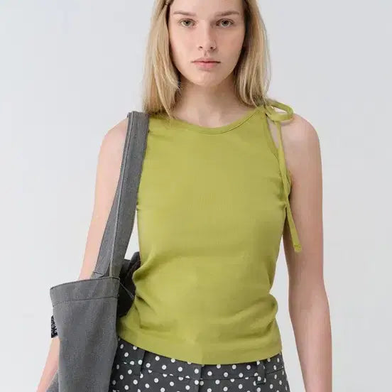 [BUNJANG] RAIVE Sleeveless Top Green / RAIVE 민소매 탑 그린