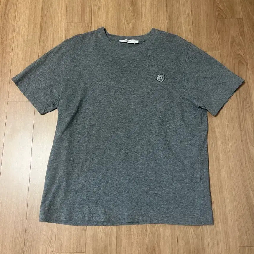 [BUNJANG] Maison Kitsuné Half Sleeve T-Shirt Charcoal / 메종키츠네 반팔 차콜