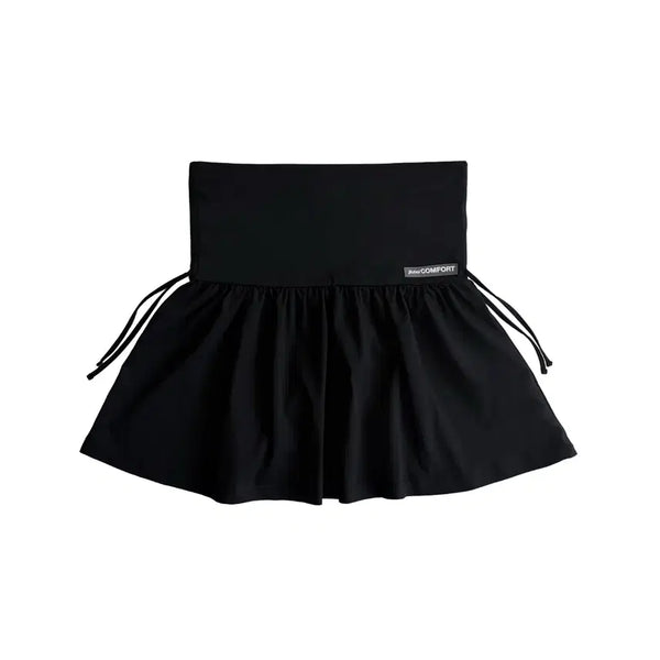 [BUNJANG] JICHÖI Shirring Skirt Black / 지초이 셔링 스커트 26-003