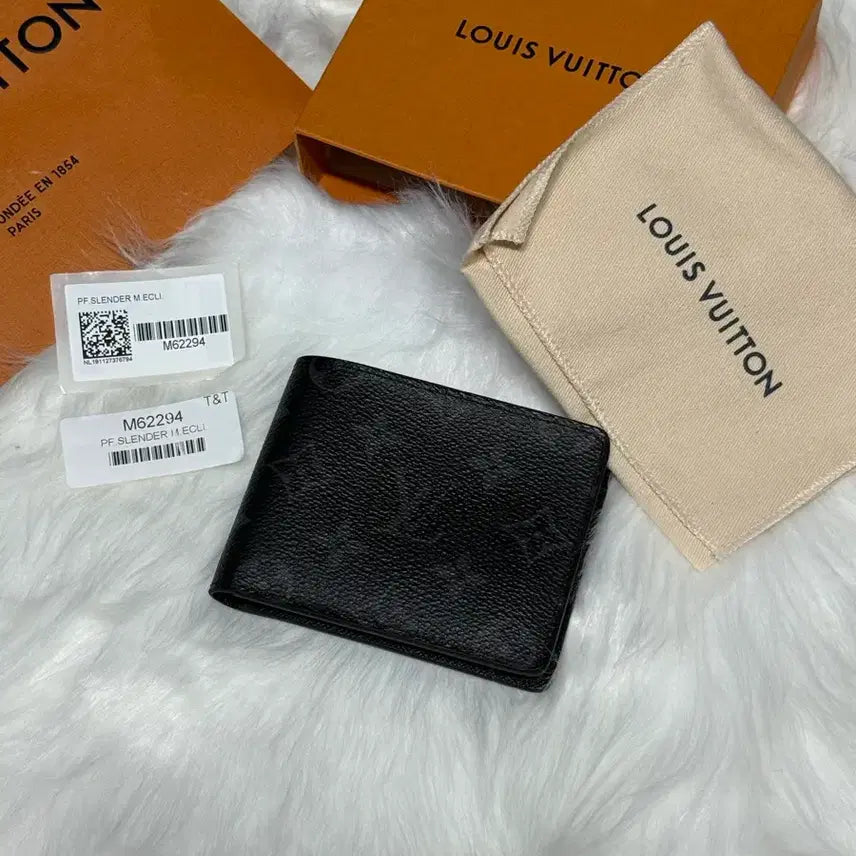 [BUNJANG] Louis Vuitton Slender Wallet Monogram Eclipse Bi-fold Wallet / [새상품급]루이비통 슬렌더 월릿 모노그램 이클립스 반지갑 풀구성