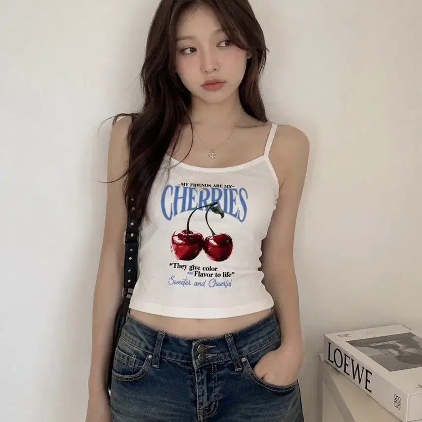 [BUNJANG] Cherry Tank Top / (새상품)체리 나시