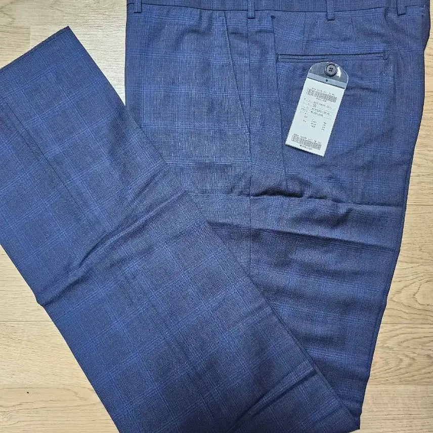 [BUNJANG] Men's Wool & Mohair Navy Suit Pants (92cm) / 남성 정장 바지 순모&모헤어 네이비 92cm  춘추복 새상품