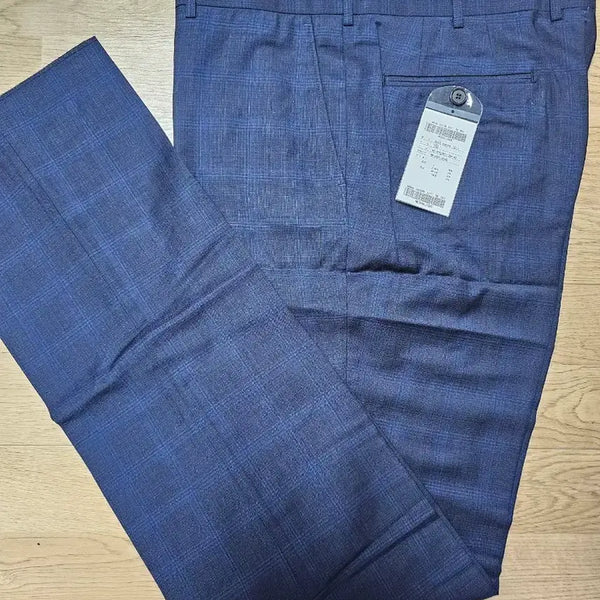 [BUNJANG] Men's Wool & Mohair Navy Suit Pants (92cm) / 남성 정장 바지 순모&모헤어 네이비 92cm  춘추복 새상품