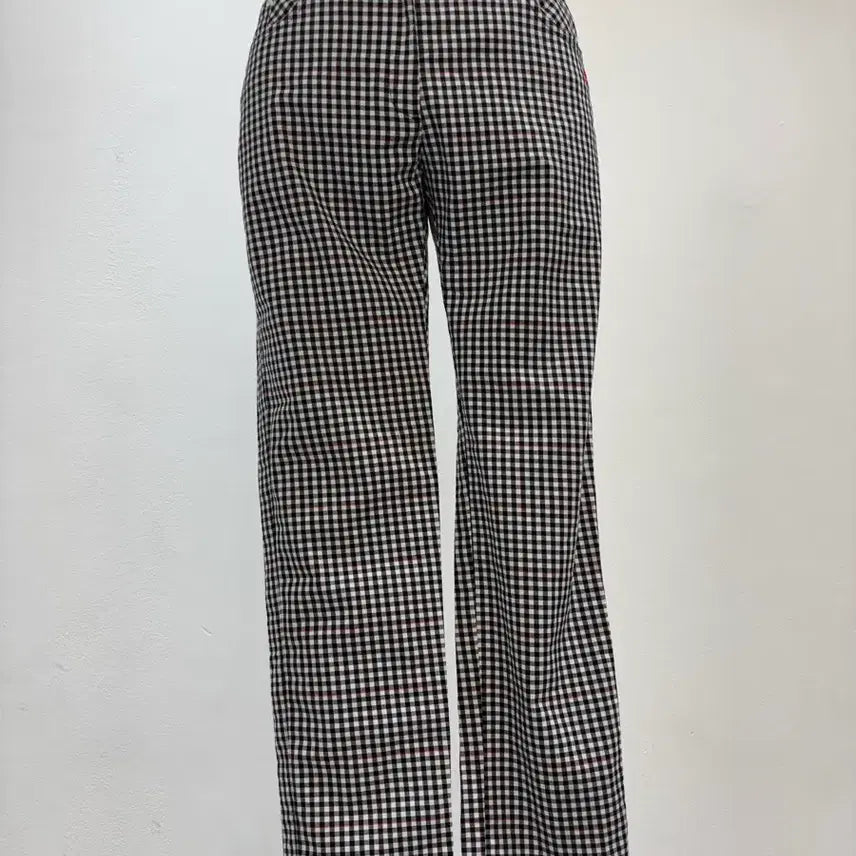 [BUNJANG] Adidas Check Pattern Cotton Pants 28 / 아디다스 체크 패턴 바지 28