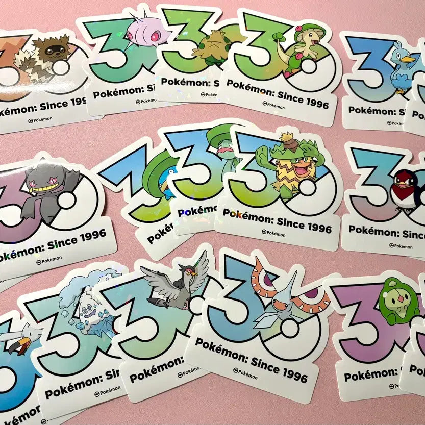[BUNJANG] Pokemon 30th Anniversary Sticker Bundle / 포켓몬스터 30주년 스티커 부산 느긋느긋 팝업 듀란 란쿨루스 마자 다크펫