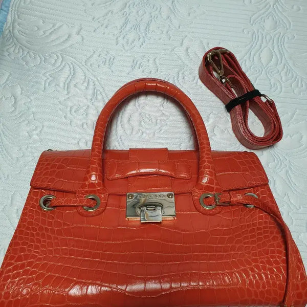 [BUNJANG] Jimmy Choo Lock & Roll Tote Bag / 지미추 락앤롤 토트백