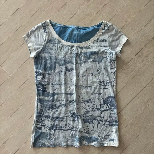 [BUNJANG] Calvin Klein Slim Fit T-Shirt / 캘빈클라인 ck 슬림핏 티셔츠