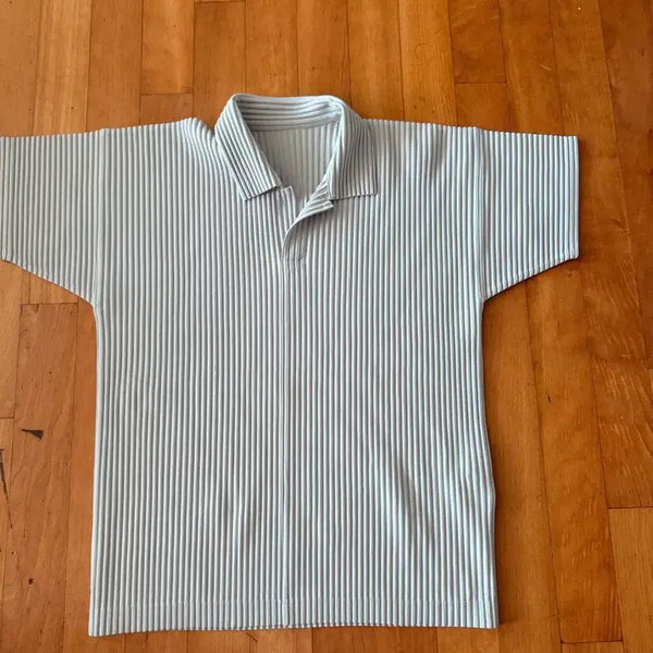 [BUNJANG] Homme Plissé Issey Miyake Polo T-Shirt Size 3 / 옴므플리세 카라티 3사이즈
