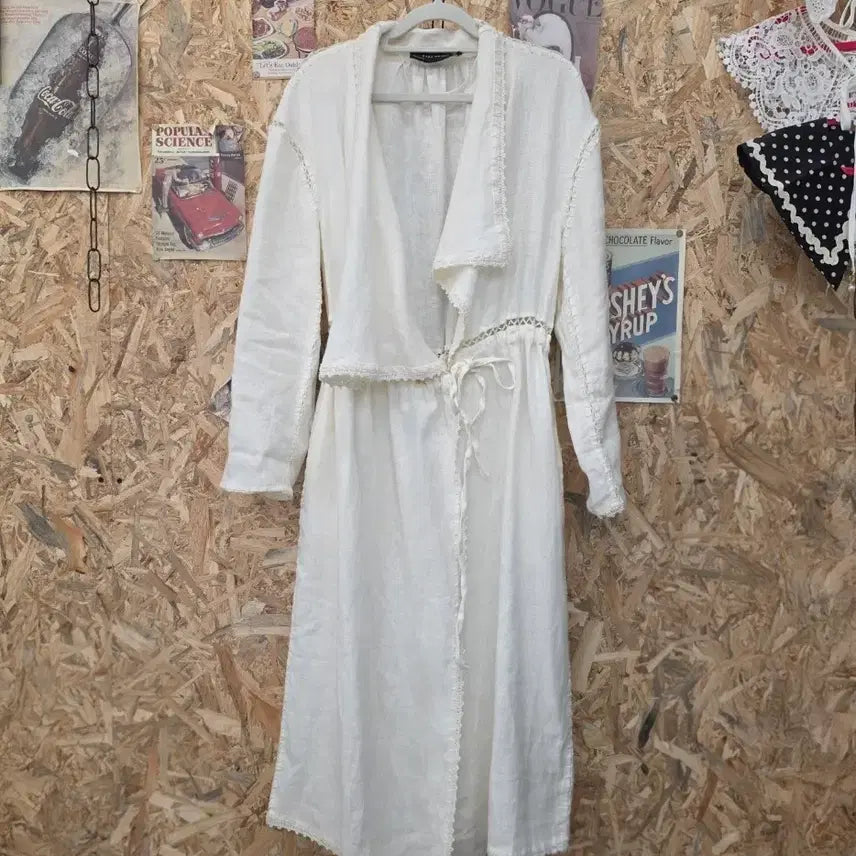 [BUNJANG] Zara Linen Long Cardigan / 자라우먼 린넨  롱 가디건