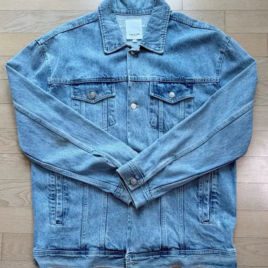[BUNJANG] Vintage Washed Light Blue Denim Jacket / 네덜랜드 연청 데님 자켓